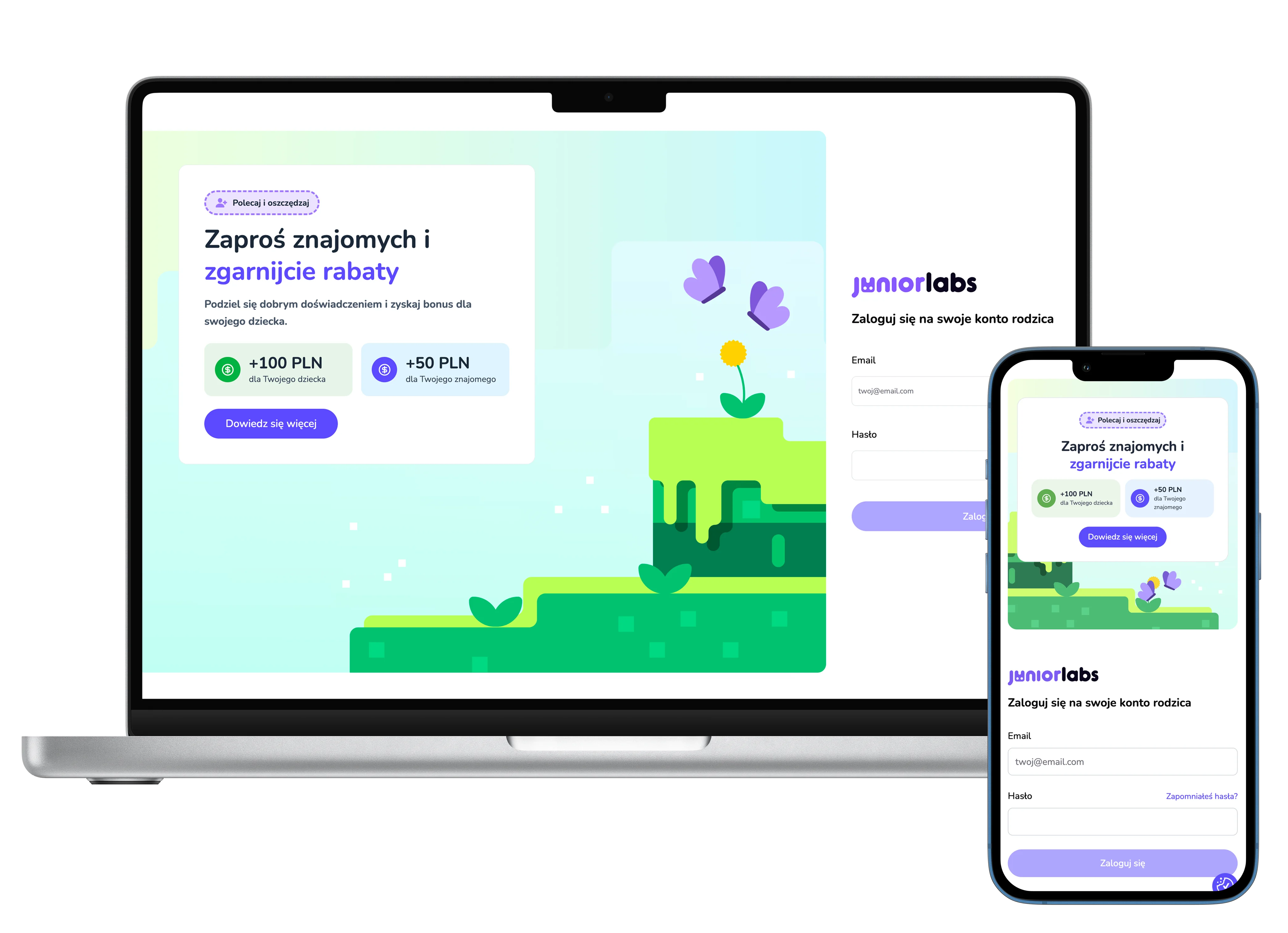 JuniorLabs CRM — drugi widok realizacji panelu